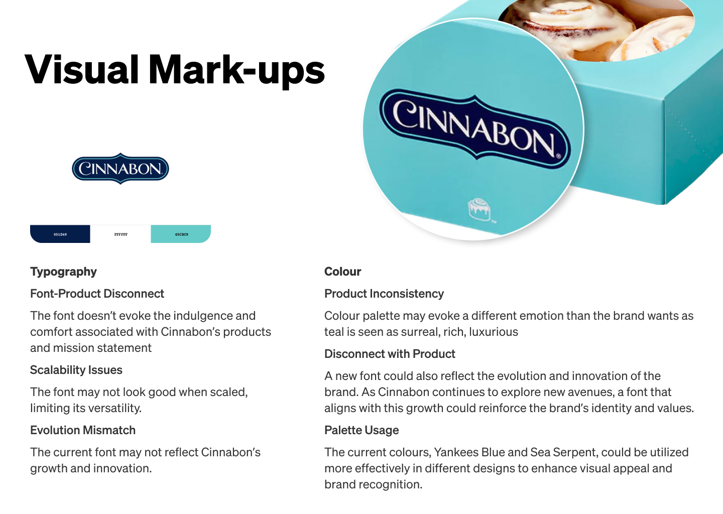 Cinnabon brand research and discovery board